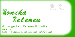 monika kelemen business card